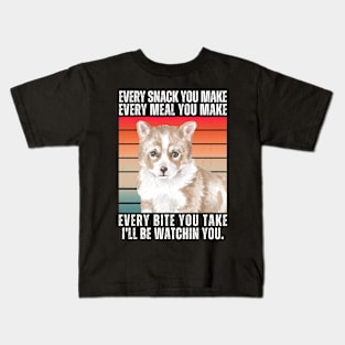 every snack you make corgi Kids T-Shirt